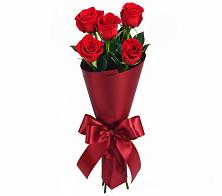 Букет 5 Красных роз Эдлесс Лав в Миасское