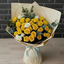 Букет цветов из:  Розы в Миасское