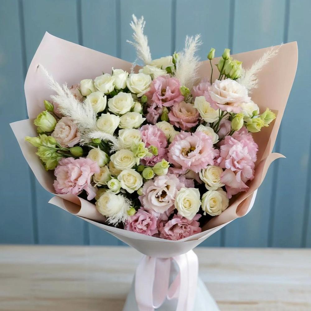 Букет цветов из: Альстромерии и Розы в Миасское