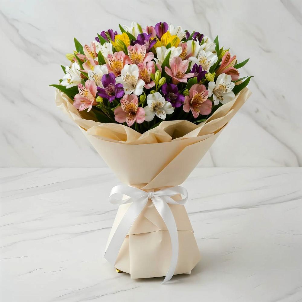 Букет цветов из: Альстромерии в Миасское