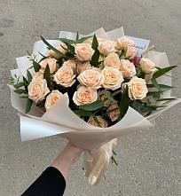 Букет Кремовые розы Латте #REPLACE_PRED# Миасское
