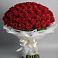 Букет 101 Красная роза Блэк Мэджик в Миасское