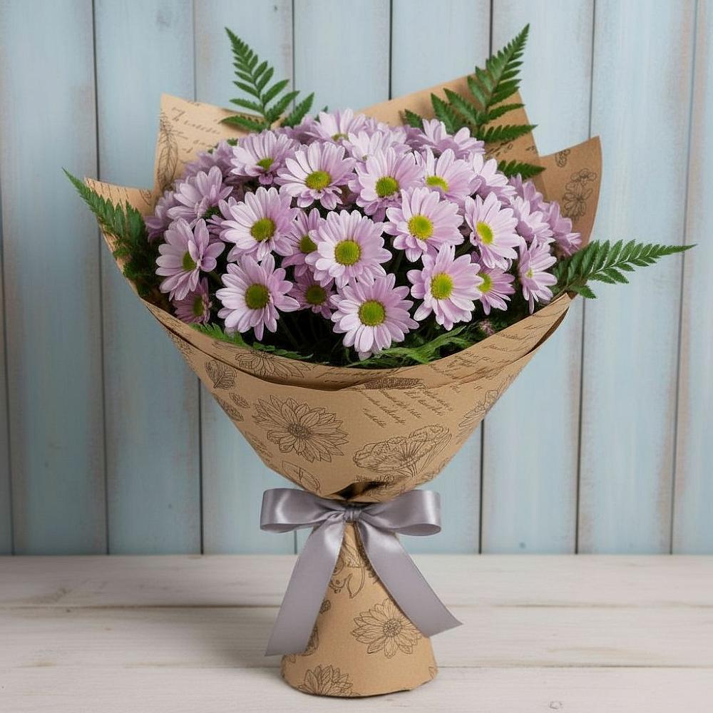 Букет цветов из: Хризантемы в Миасское