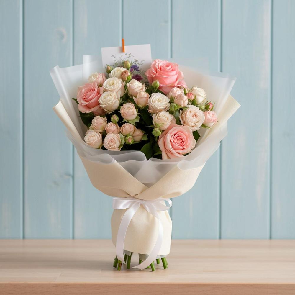 Букет цветов из: Розы в Миасское