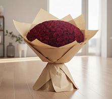 Букет 101 Красная роза в Миасское