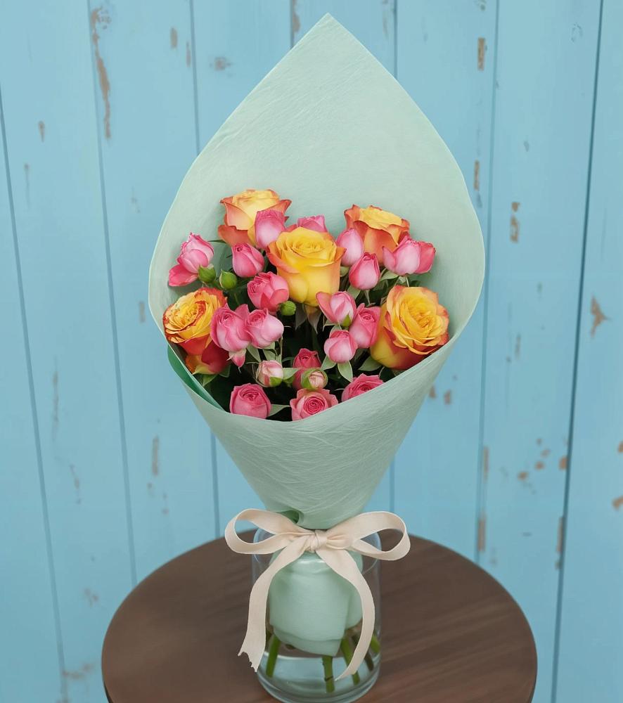 Букет цветов из: Розы в Миасское