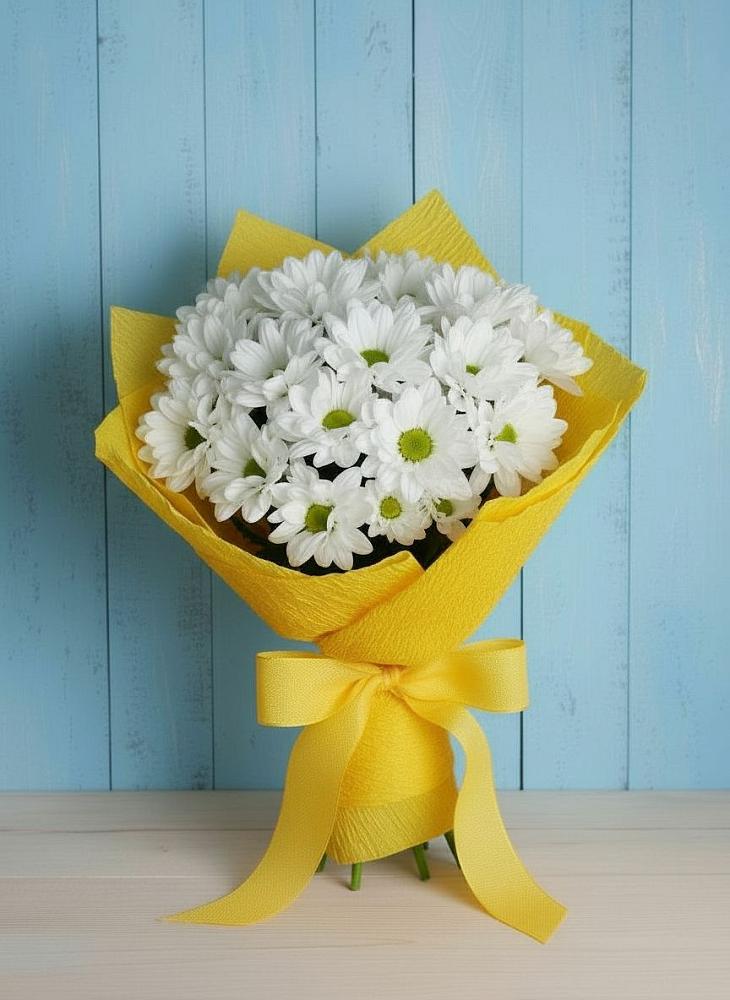 Букет цветов из: Хризантемы в Миасское