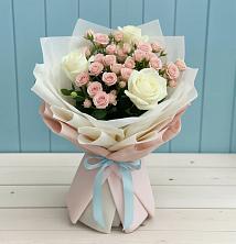 Букет цветов из:  Розы в Миасское