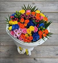 Букет цветов из:  Розы и Хризантемы #REPLACE_PRED# Миасское