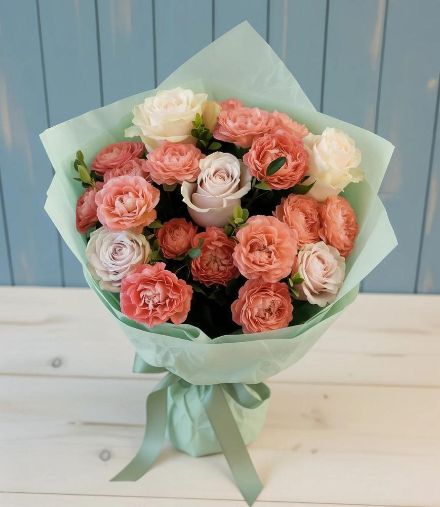 Букет цветов из: Розы в Миасское