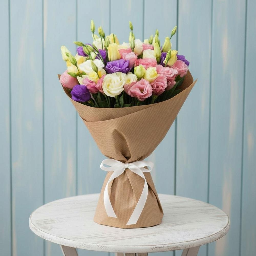 Букет цветов из: Лизиантусы в Миасское