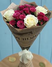 Букет цветов из:  Розы в Миасское