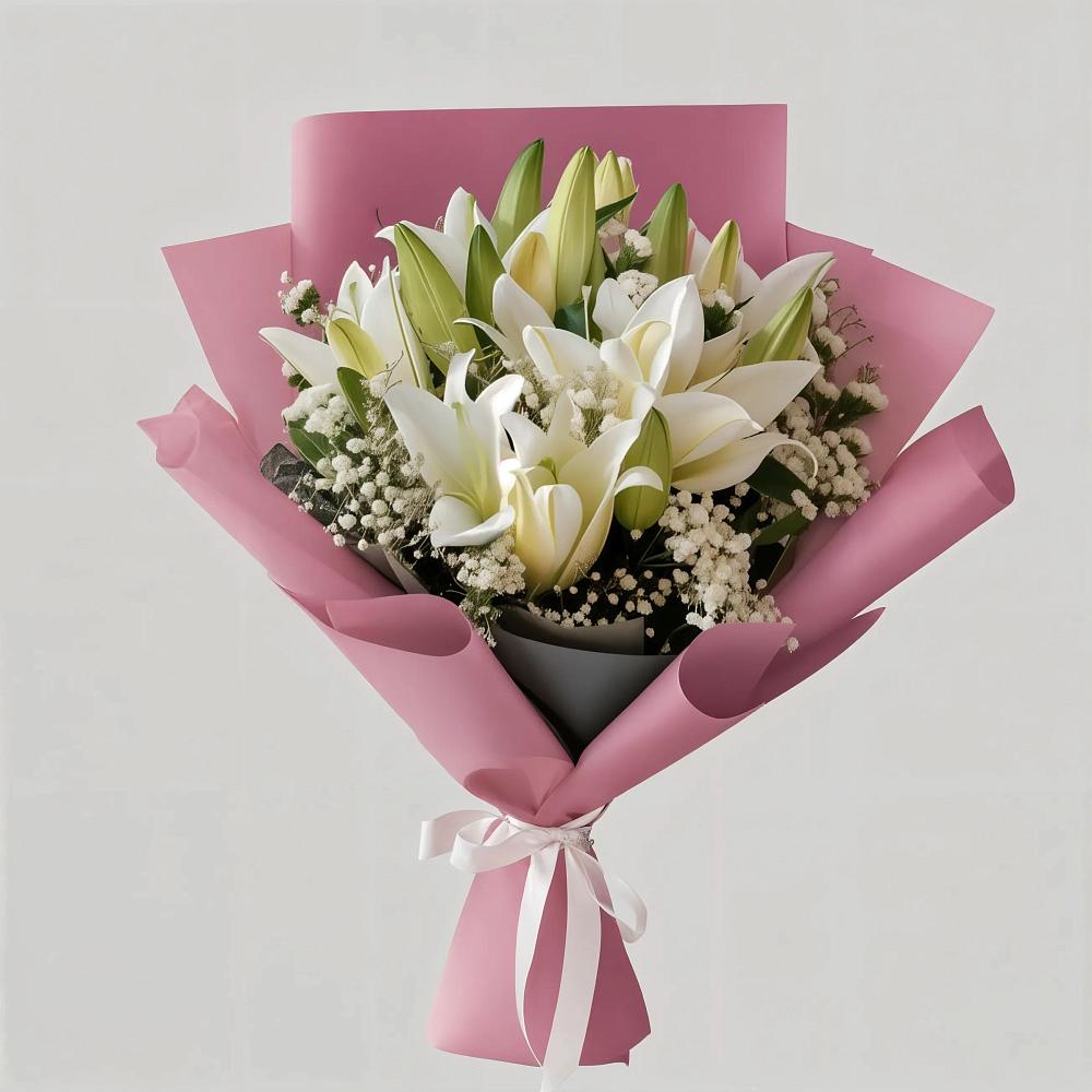 Букет цветов из: Лилии в Миасское