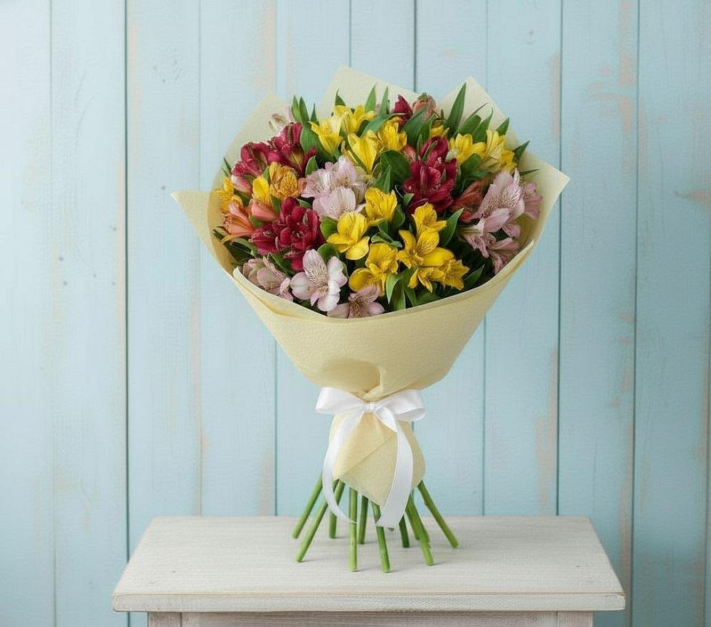 Букет цветов из: Альстромерии в Миасское