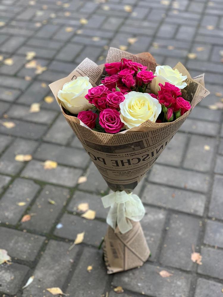 Букет цветов из: Розы в Миасское