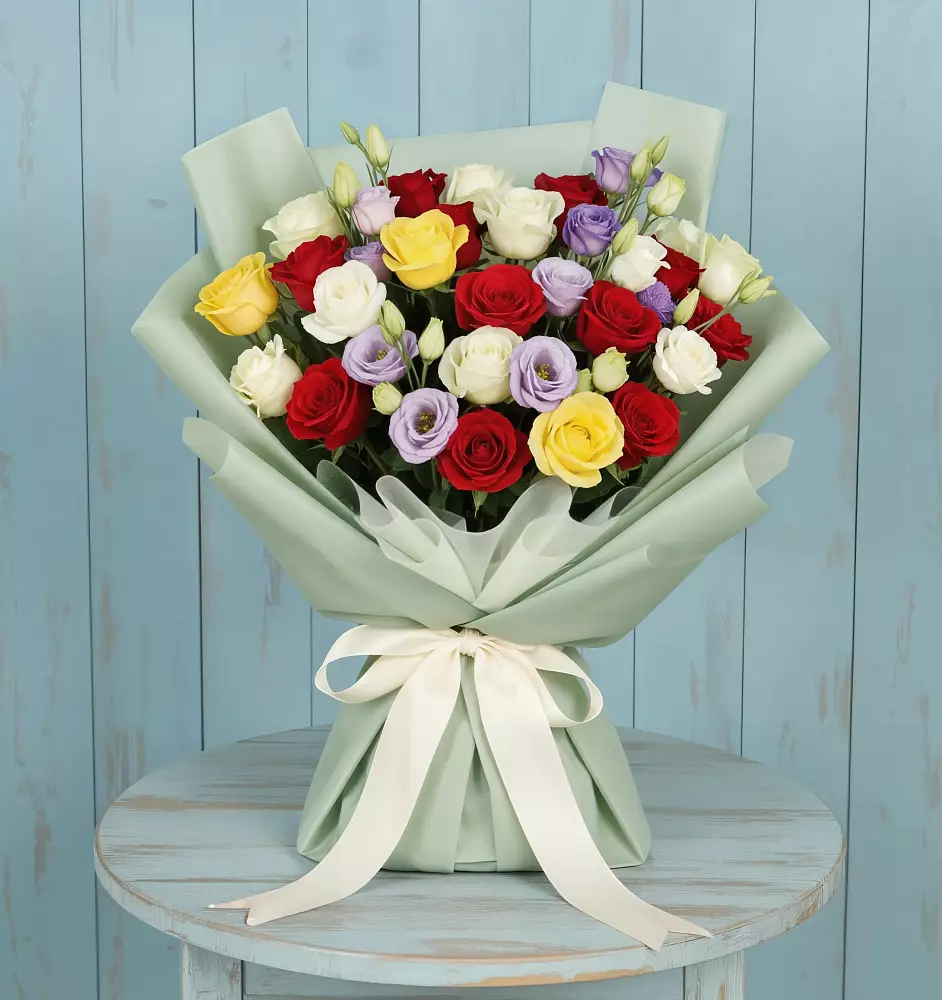 Букет цветов из: Розы в Миасское