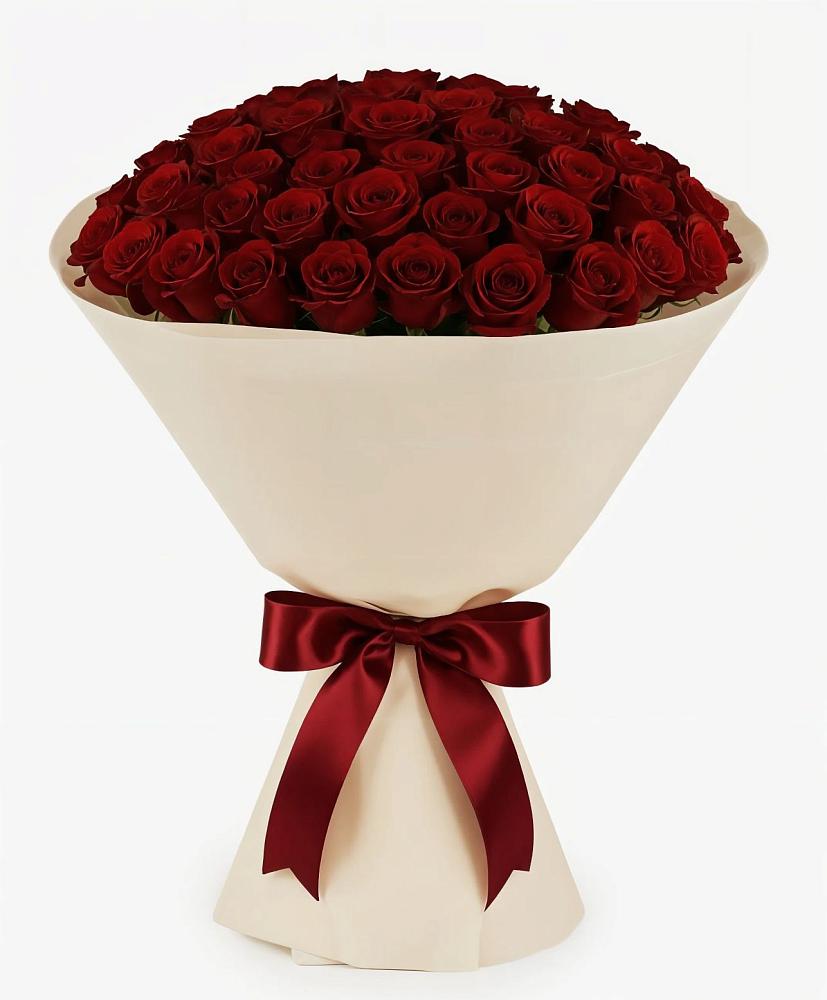 Букет 101 Бордовая роза Блэк Бакарра в Миасское