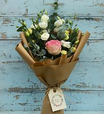 Букет цветов из:  Розы и Лизиантусы в Миасское
